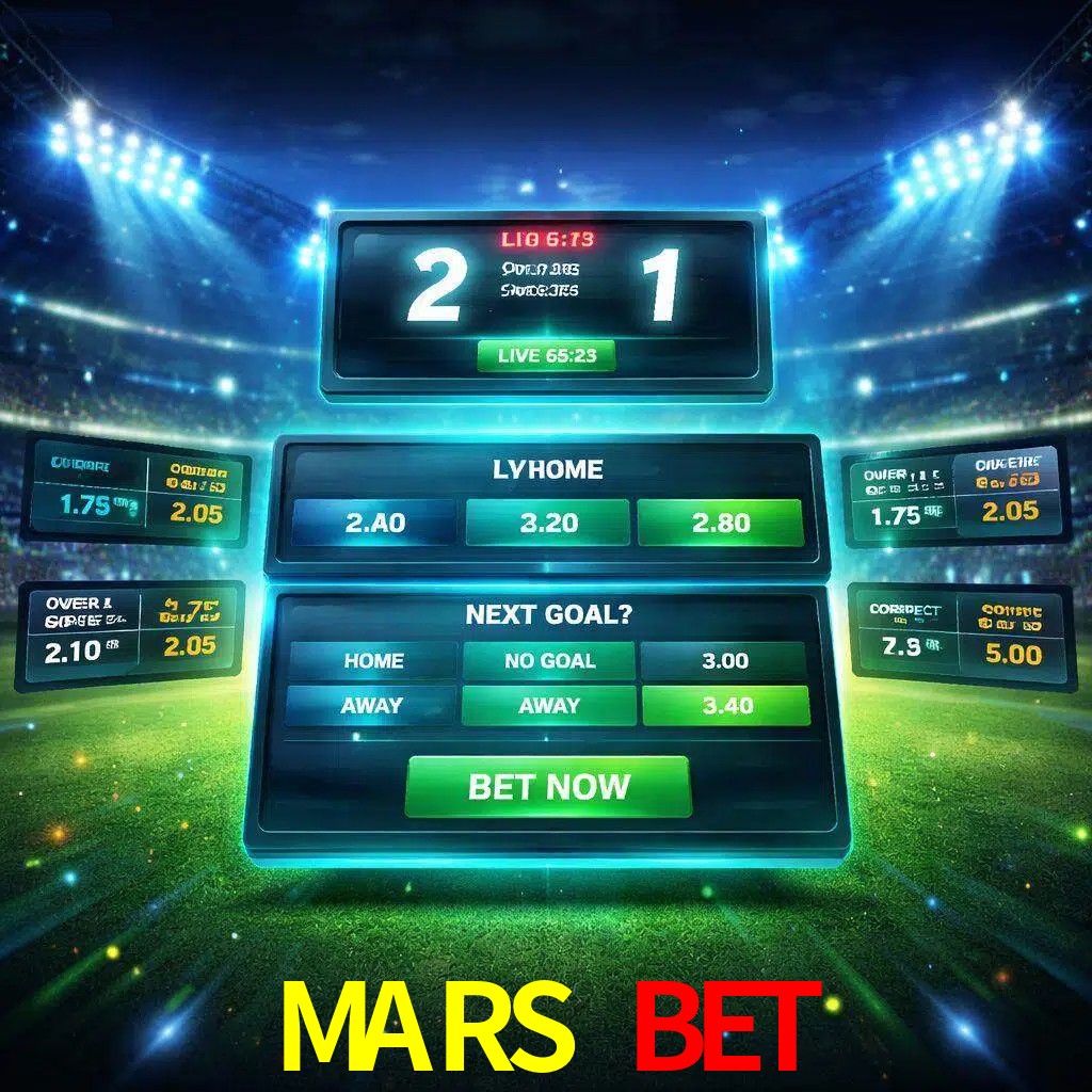 Vista de apuestas en vivo MARS BET durante un partido en curso