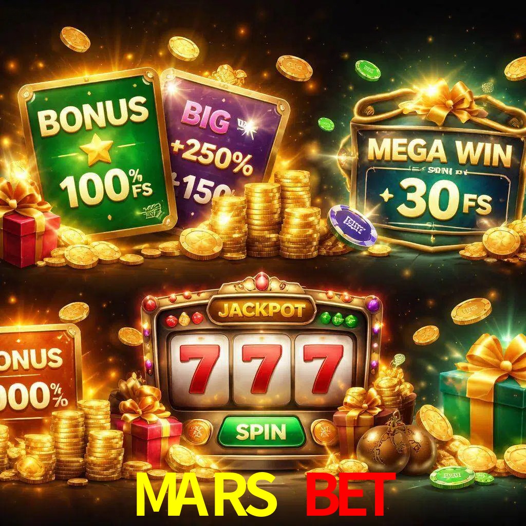 Tipos de bonos MARS BET incluyendo recompensas de bienvenida y promociones continuas