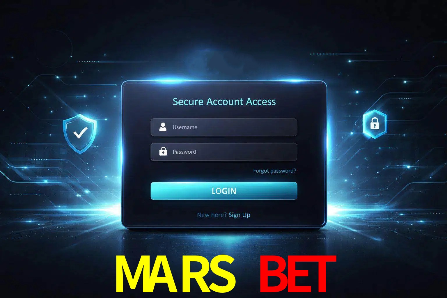 Pantalla de inicio de sesión de cuenta MARS BET para usuarios en México