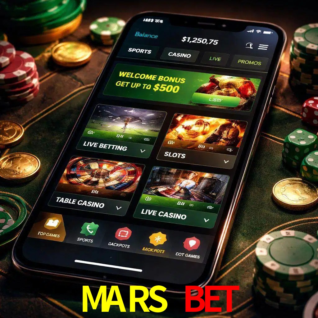 Diseño de juegos móviles MARS BET para usuarios en México