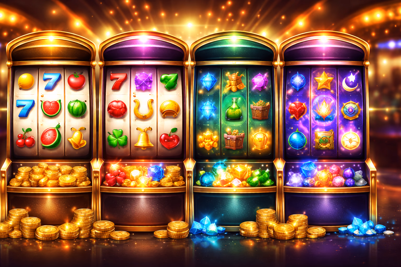 Tragamonedas destacadas y categorías de carretes MARS BET
